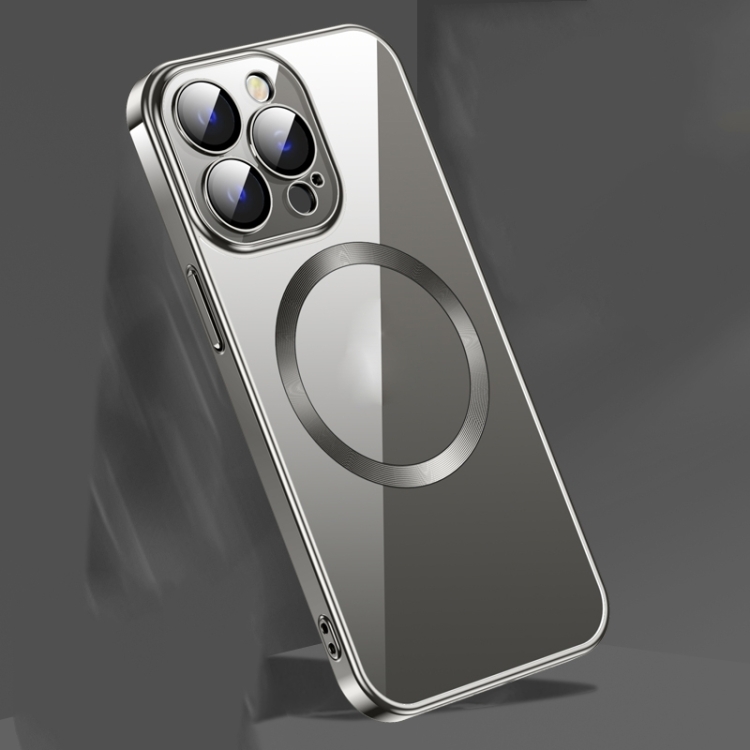 

MagSafe Magnetic Phone Case with Lens Film For iPhone 14 Pro(Black)