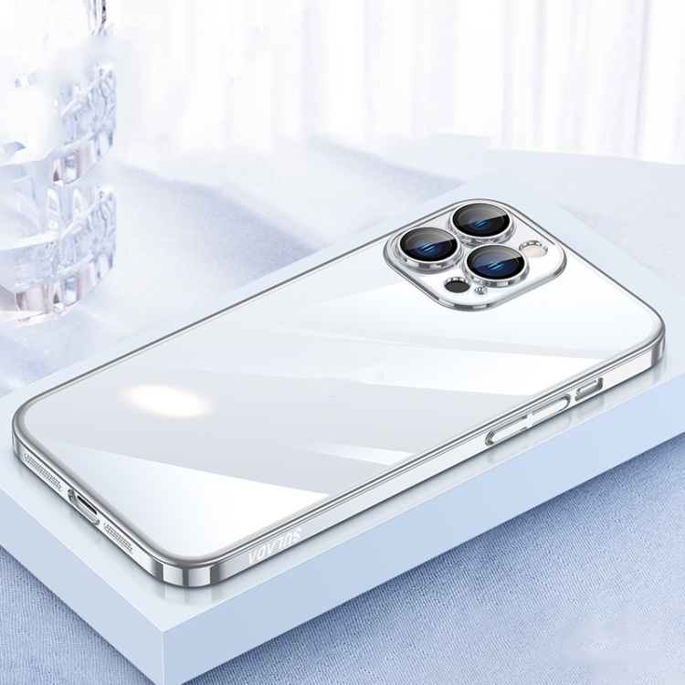 

SULADA JINGJIA Series Lens Protector PC Phone Case For iPhone 12 Pro Max(Silver)