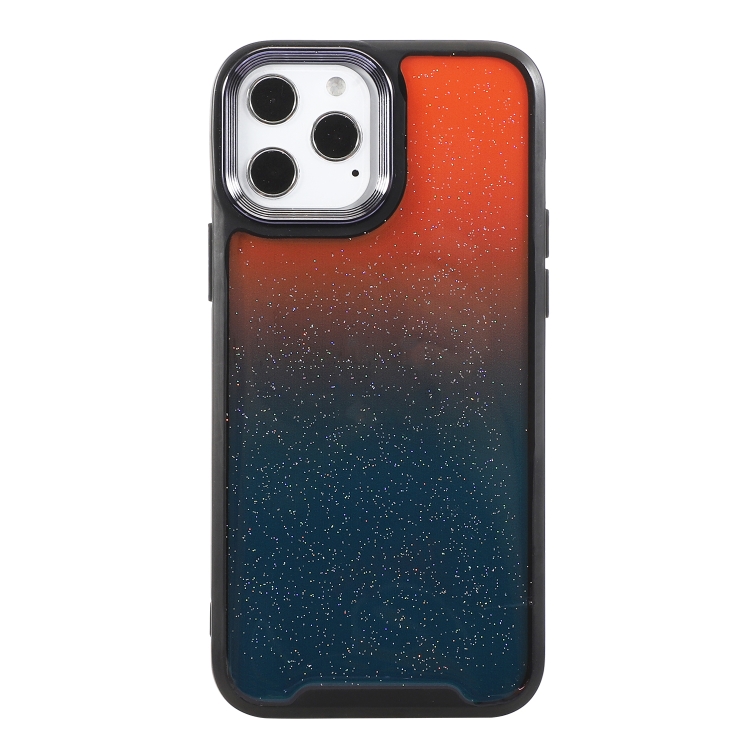 

Shockproof Gradient Phone Case For iPhone 12(Blue Orange)