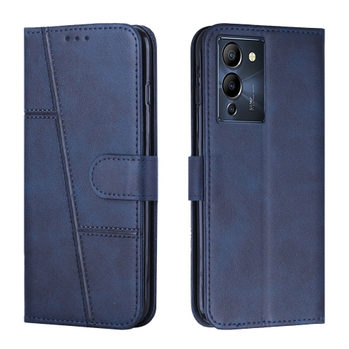 

For Infinix Note 12 G96 Stitching Calf Texture Buckle Leather Phone Case(Blue)