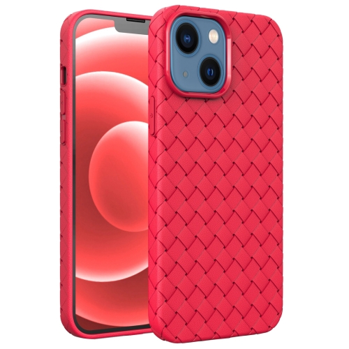 

BV Woven All-inclusive Phone Case For iPhone 14(Red)