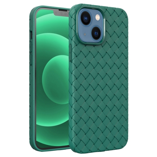 

For iPhone 14 BV Woven All-inclusive Phone Case (Green)