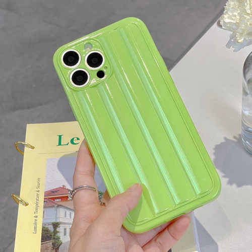 

Roman Column Stripes TPU Phone Case For iPhone 14(Fruit Green)