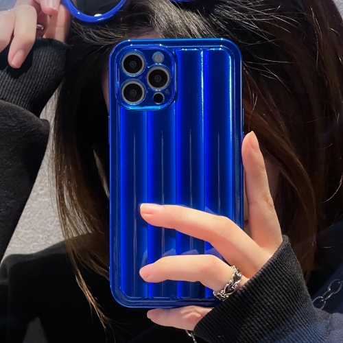 

Roman Column Stripes TPU Phone Case For iPhone 14 Pro Max(Sapphire Blue)