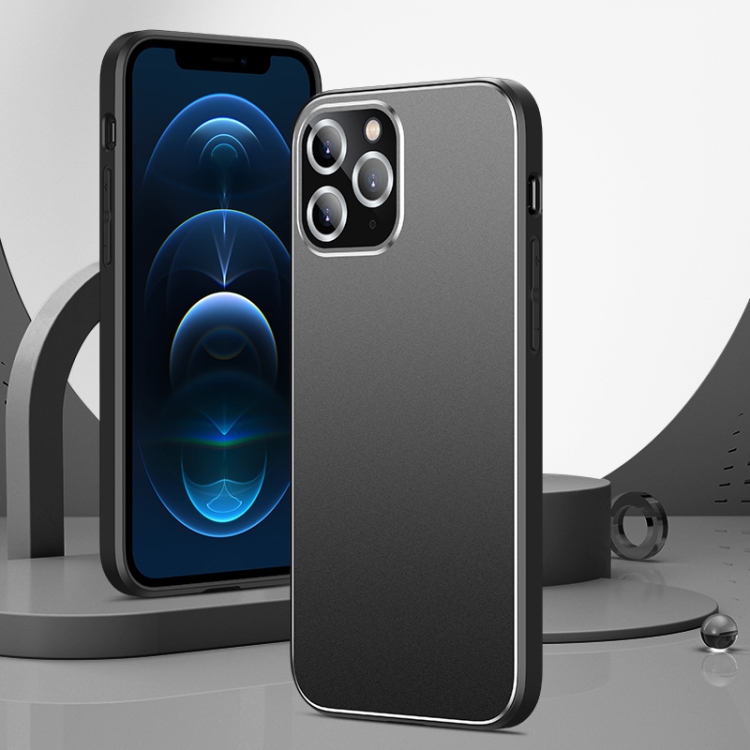 

All-Inclusive Lens Frosted Metal Phone Case For iPhone 11 Pro(Black)