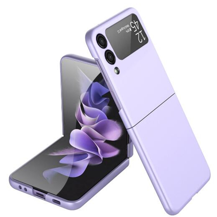 

For Samsung Galaxy Z Flip4 Oil-sprayed Ultra-thin Folding Phone Case(Purple)