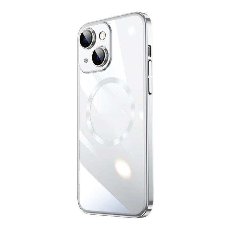 

Magsafe Magnetic Electroplated PC Phone Case For iPhone 14 Max(Silver)