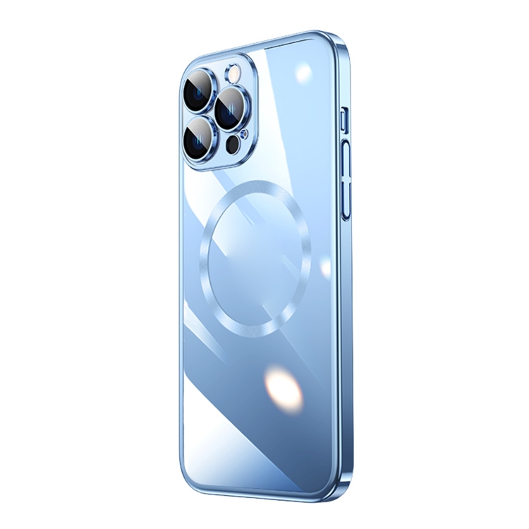 

Magsafe Magnetic Electroplated PC Phone Case For iPhone 14 Pro(Blue)