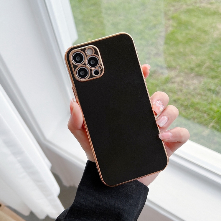 

Full Coverage Soft Edge Electroplating Phone Case For iPhone 14 Pro Max(Black)