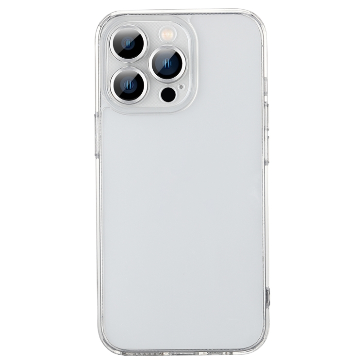 

For iPhone 14 CD Lens Protection Glass Phone Case (Silver)