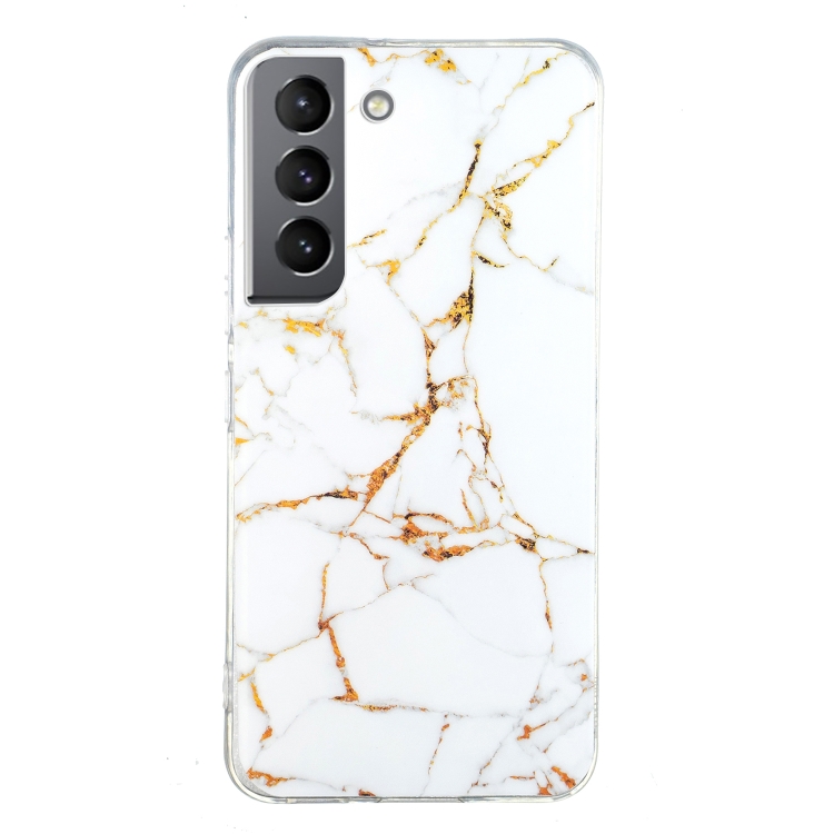 

For Samsung Galaxy S22 5G IMD Marble Pattern TPU Phone Case(White)