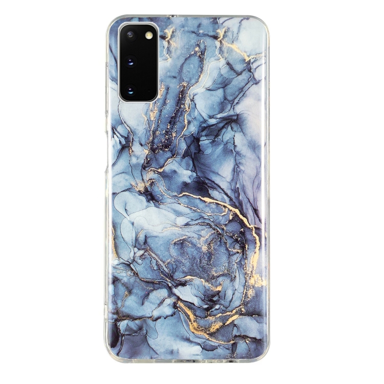 

For Samsung Galaxy S20 5G IMD Marble Pattern TPU Phone Case(Grey)