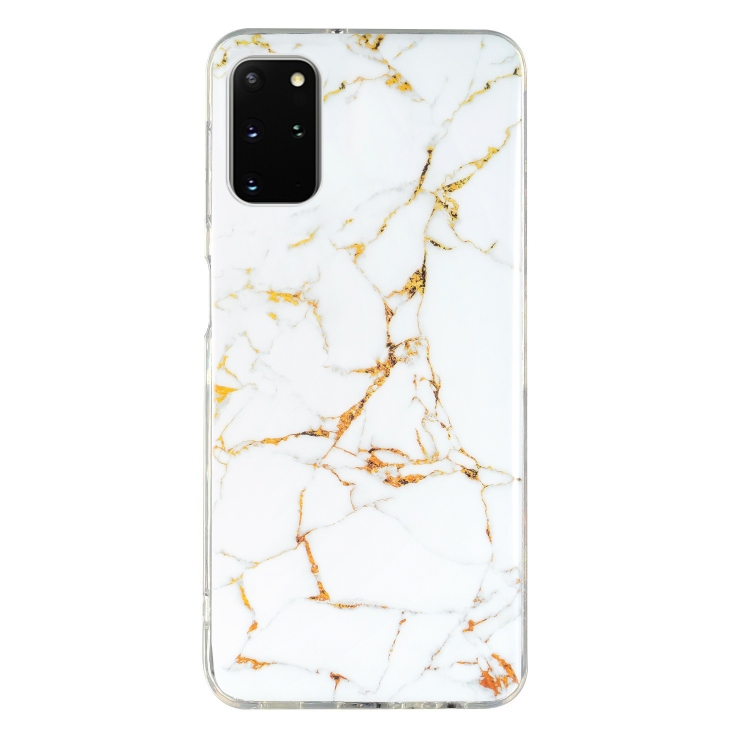 

For Samsung Galaxy S20+ 5G IMD Marble Pattern TPU Phone Case(White)