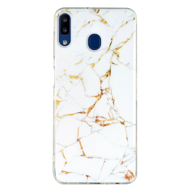 

For Samsung Galaxy A20e IMD Marble Pattern TPU Phone Case(White)