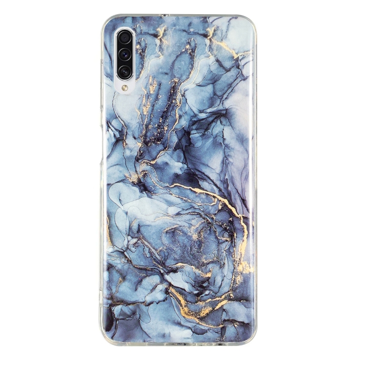 

For Samsung Galaxy A50 IMD Marble Pattern TPU Phone Case(Grey)