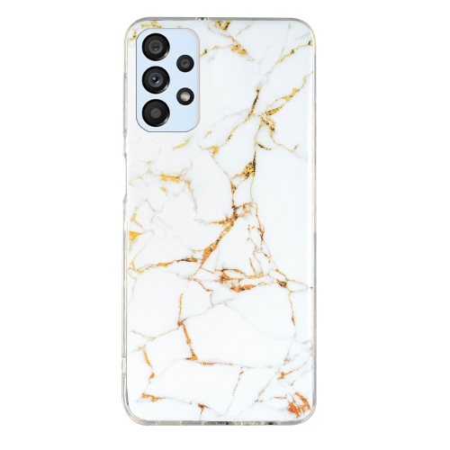 

For Samsung Galaxy A52 5G / 4G IMD Marble Pattern TPU Phone Case(White)