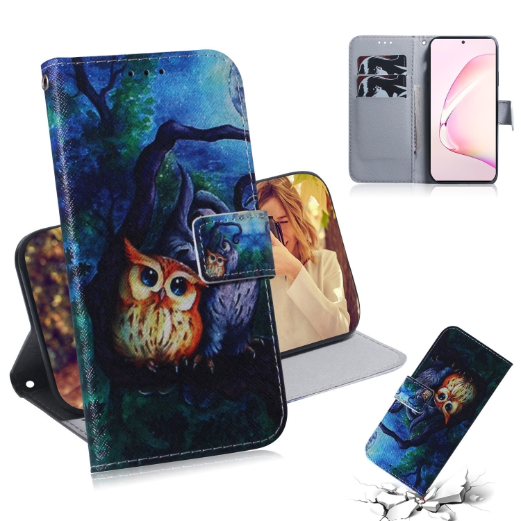 

For Galaxy Note 10 Lite (A81) 3D Colored Drawing Horizontal Flip Leather Case with Holder & Card Slot & Wallet(Owl)