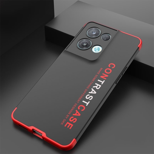 

For OPPO Reno8 Pro GKK TPU + PC Shockproof Protective Phone Case(Red)