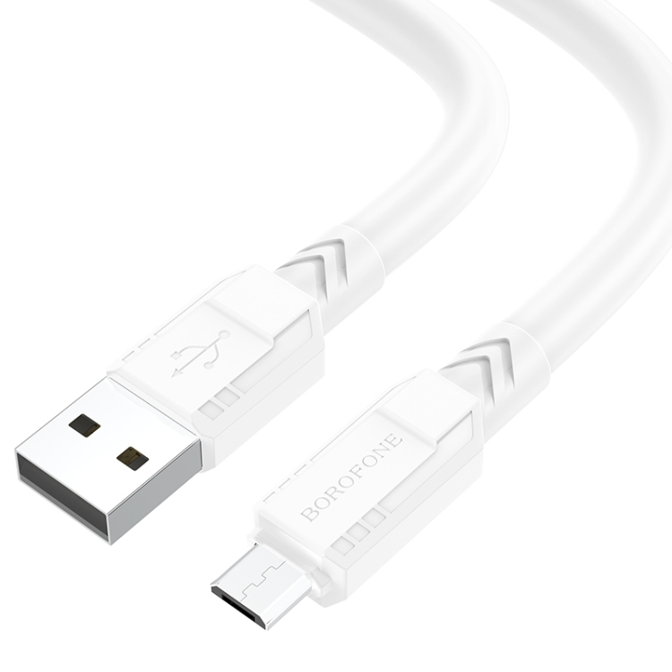 

Borofone BX81 2.4A USB to Micro USB Goodway Charging Data Cable, Length:1m(White)