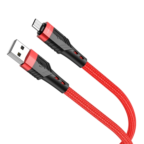 

Borofone BU35 Micro USB to USB Influence Charging Data Cable, Length:1.2m(Red)