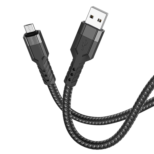 

hoco U110 2.4A USB to Micro USB Charging Data Cable，Length：1.2m(Black)