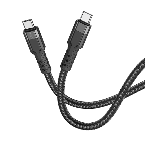 hoco U110 60W USB-C / Type-C to USB-C / Type-C Charging Data Cable，Length：1.2m(Black)