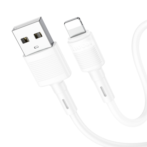 

hoco X83 2.4A USB to 8 Pin Victory Charging Data Cable，Length：1m(White)
