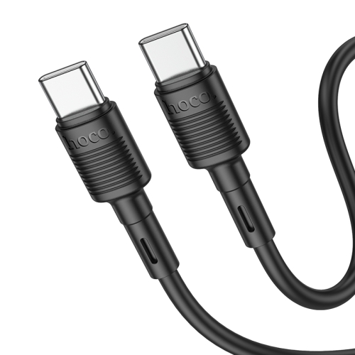 

hoco X83 60W USB-C / Type-C to USB-C / Type-C Victory Charging Data Cable，Length：1m(Black)