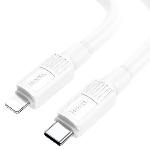 

hoco X84 20W USB-C / Type-C to 8 Pin Solid PD Charging Data Cable，Length：1m(White)