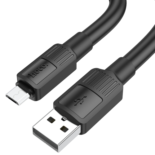 hoco X84 2.4A USB to Micro USB Solid Charging Data Cable，Length：1m(Black)