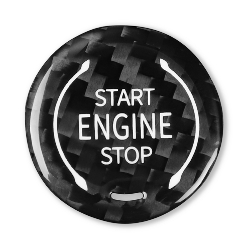 

Car Carbon Fiber Engine Start Stop Ignition Button for Chevrolet Corvette C8 2020-2021(Black)