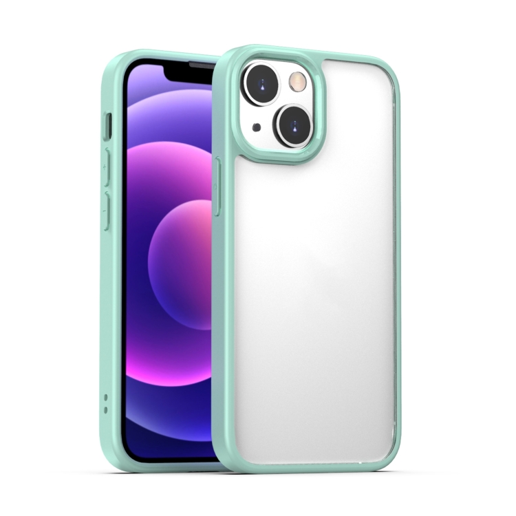 

Clear Acrylic + TPU Phone Case For iPhone 14(Green)