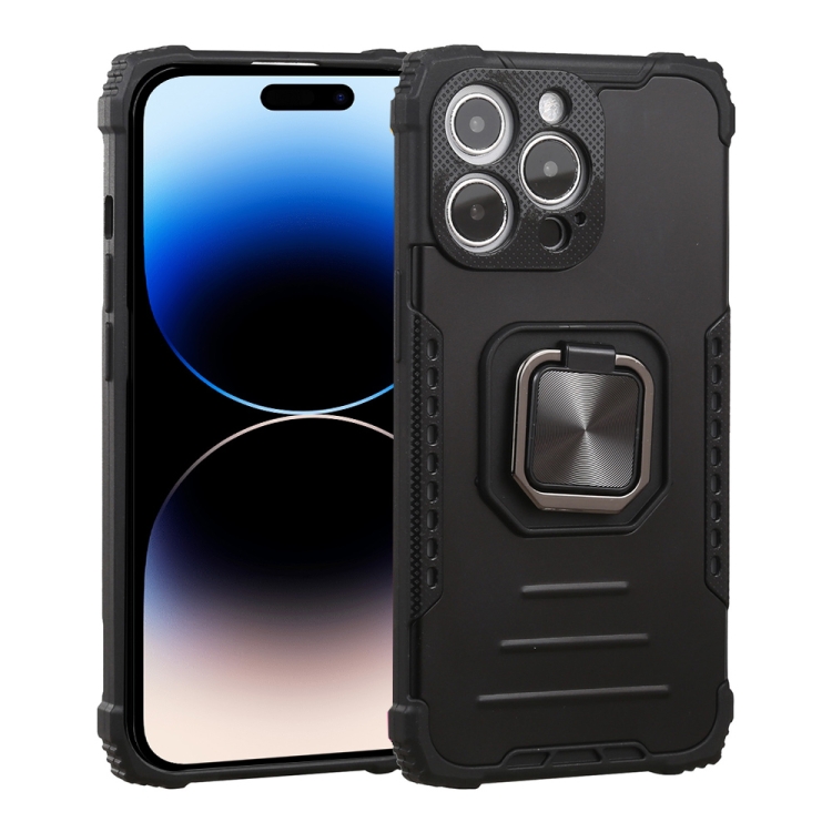 

All-inclusive Aluminum Alloy + TPU Case For iPhone 14 Pro Max(Black)