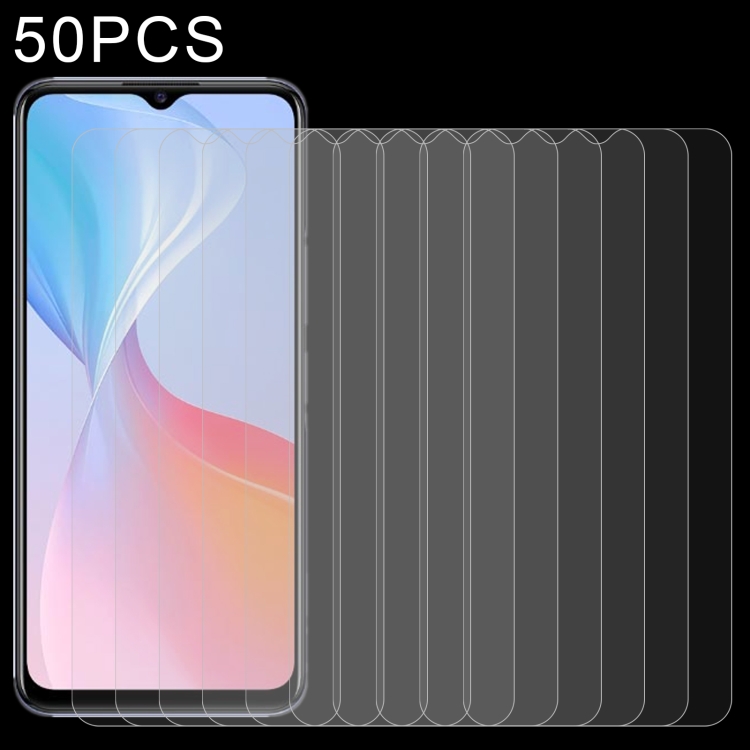 

50 PCS 0.26mm 9H 2.5D Tempered Glass Film For vivo T1x 5G / 4G / T1x Indian