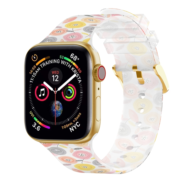 

Square Buckle Transparent Watch Band For Apple Watch Series 8&7 41mm / SE 2&6&SE&5&4 40mm / 3&2&1 38mm(3)