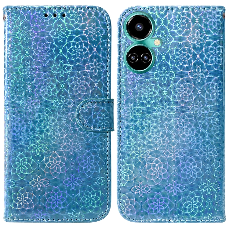 

For Tecno Camon 19 Pro 5G Colorful Magnetic Buckle Leather Phone Case(Blue)