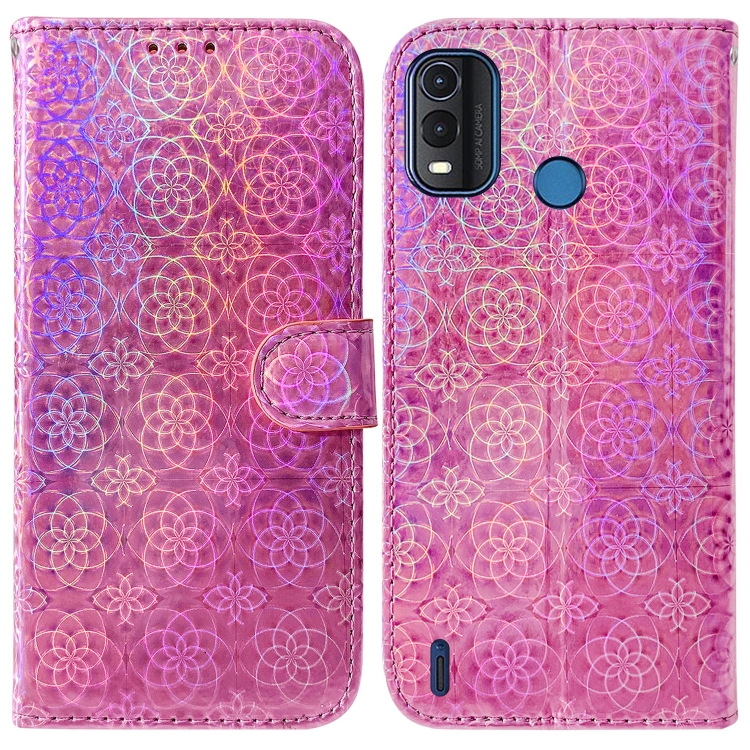 

For Nokia G11 Plus Colorful Magnetic Buckle Leather Phone Case(Pink)