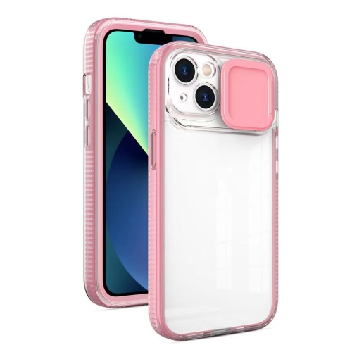 

Sliding Camera Phone Case For iPhone 12 Pro(Pink)