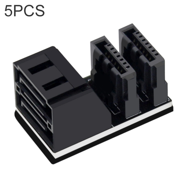 

5 PCS Motherboard SATA 7Pin Dual Interface, Model:PH572 90 Degree