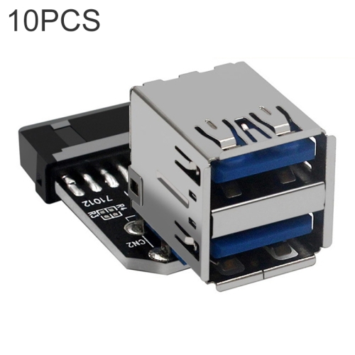 

10 PCS 19/20Pin to Dual USB 3.0 Adapter Converter, Model:PH21