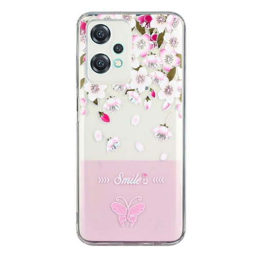 

For OnePlus Nord CE 2 Lite Bronzing Butterfly Flower Phone Case(Peach Blossoms)