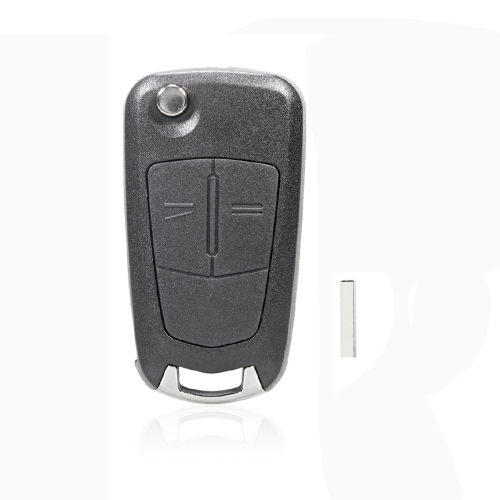 

For Opel Car Foldable Blade Key Case with Screw Hole, Style:2-button HU100 without Slot