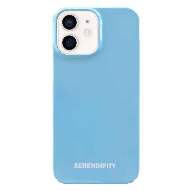 

Painted Pattern PC Phone Case For iPhone 12(Blue)