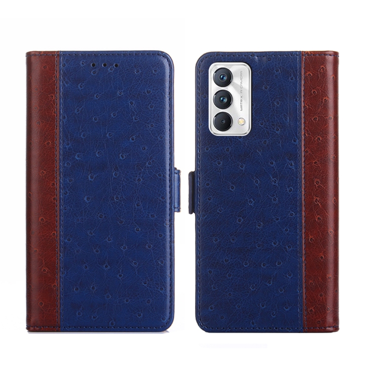 

For Realme GT Master / Q3 Pro Carnival Ostrich Texture Flip Leather Phone Case(Blue)