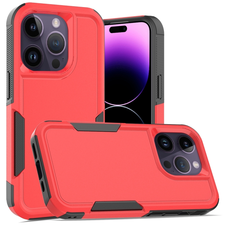 

For iPhone 14 Pro Max Soft TPU Hard PC Phone Case (Red)
