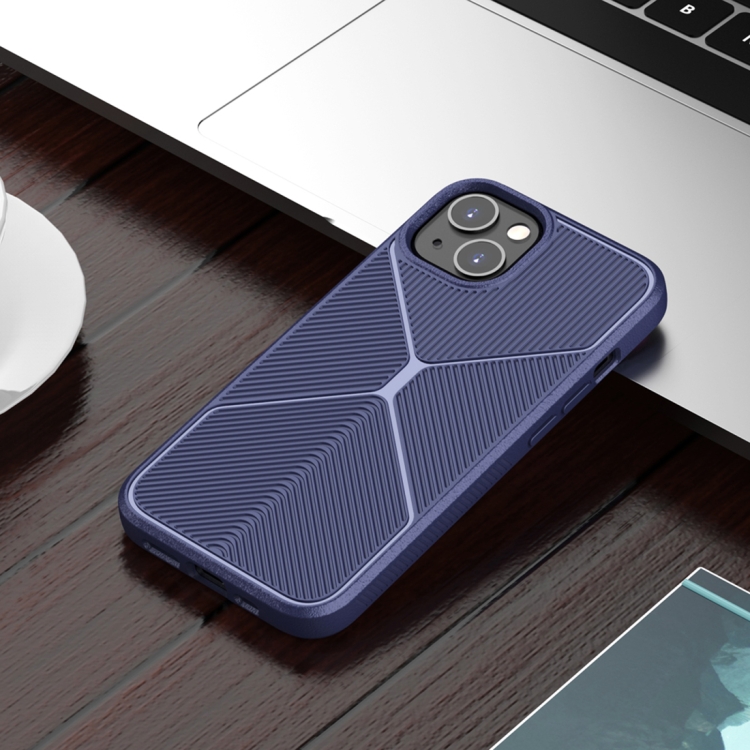 

For iPhone 14 Airbag Shockproof TPU Phone Case (Blue)