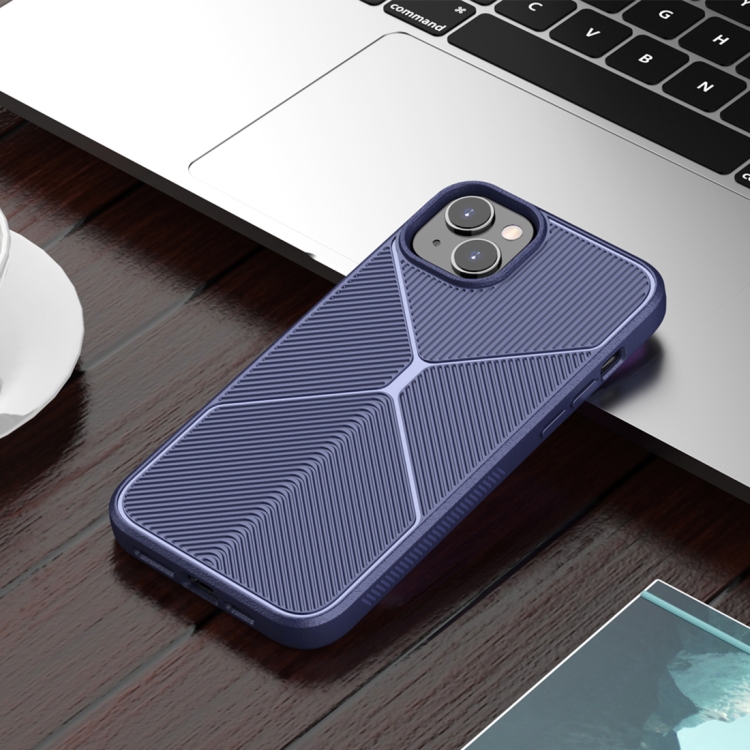 

For iPhone 14 Plus Airbag Shockproof TPU Phone Case (Blue)