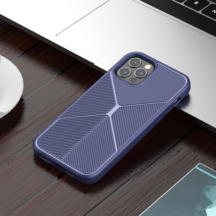 

For iPhone 12 Airbag Shockproof TPU Phone Case(Blue)