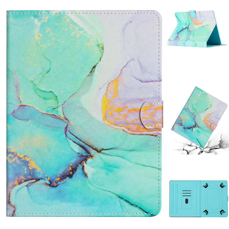 

For 8 inch Tablet Marble Pattern Leather Tablet Case(Green)