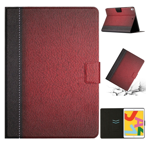 

Stitching Solid Color Smart Leather Tablet Case For iPad Pro 10.5 2019 / 10.2(Red)